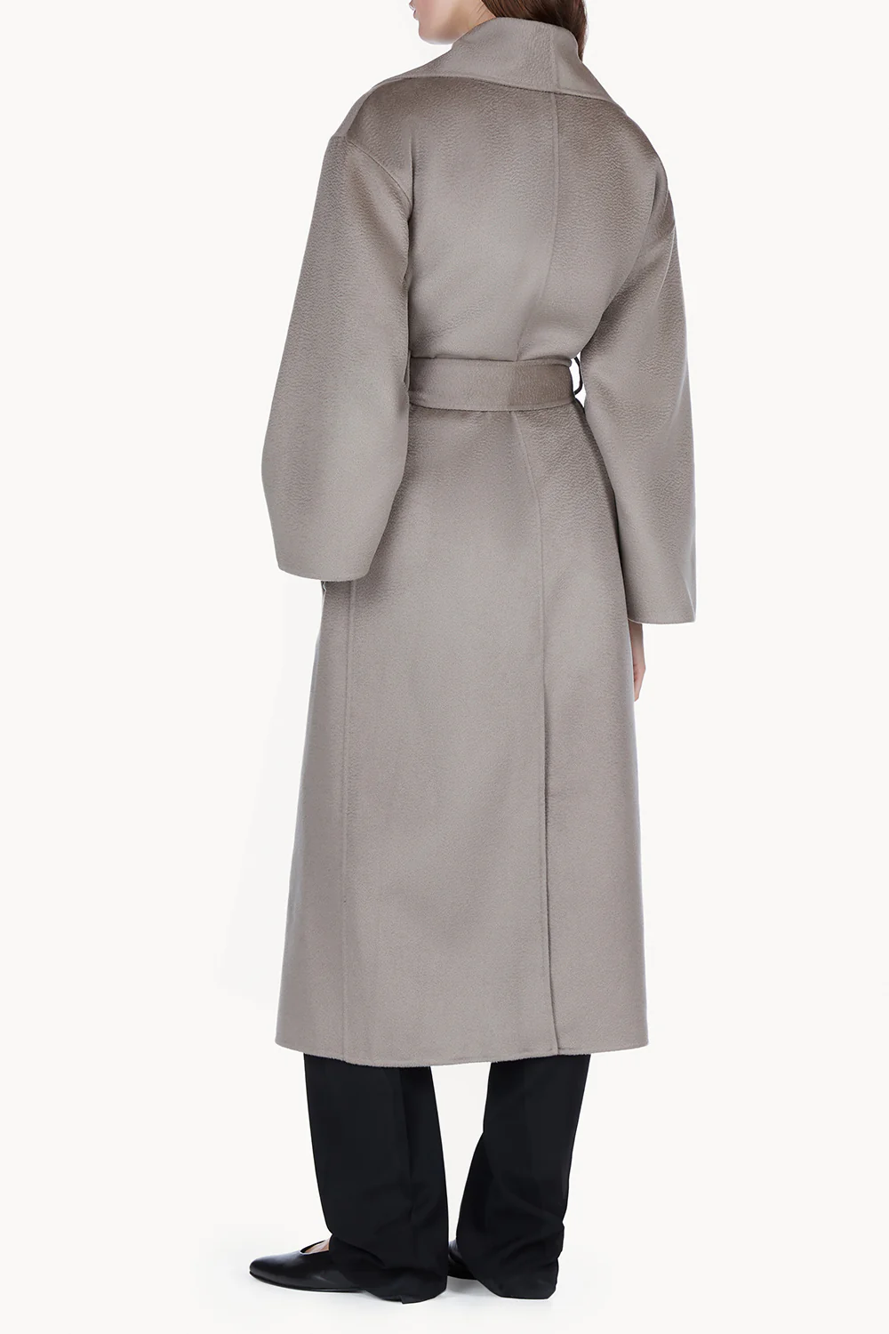 Rebeca Lambswool Coat Grey - Image 3