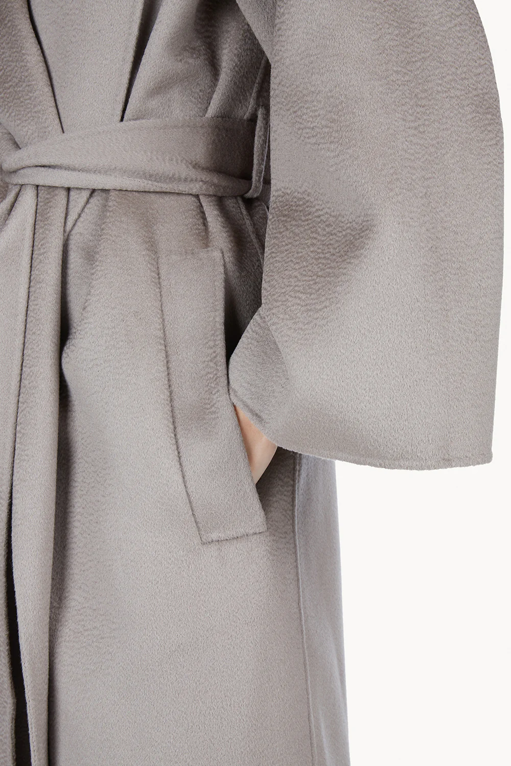 Rebeca Lambswool Coat Grey - Image 4