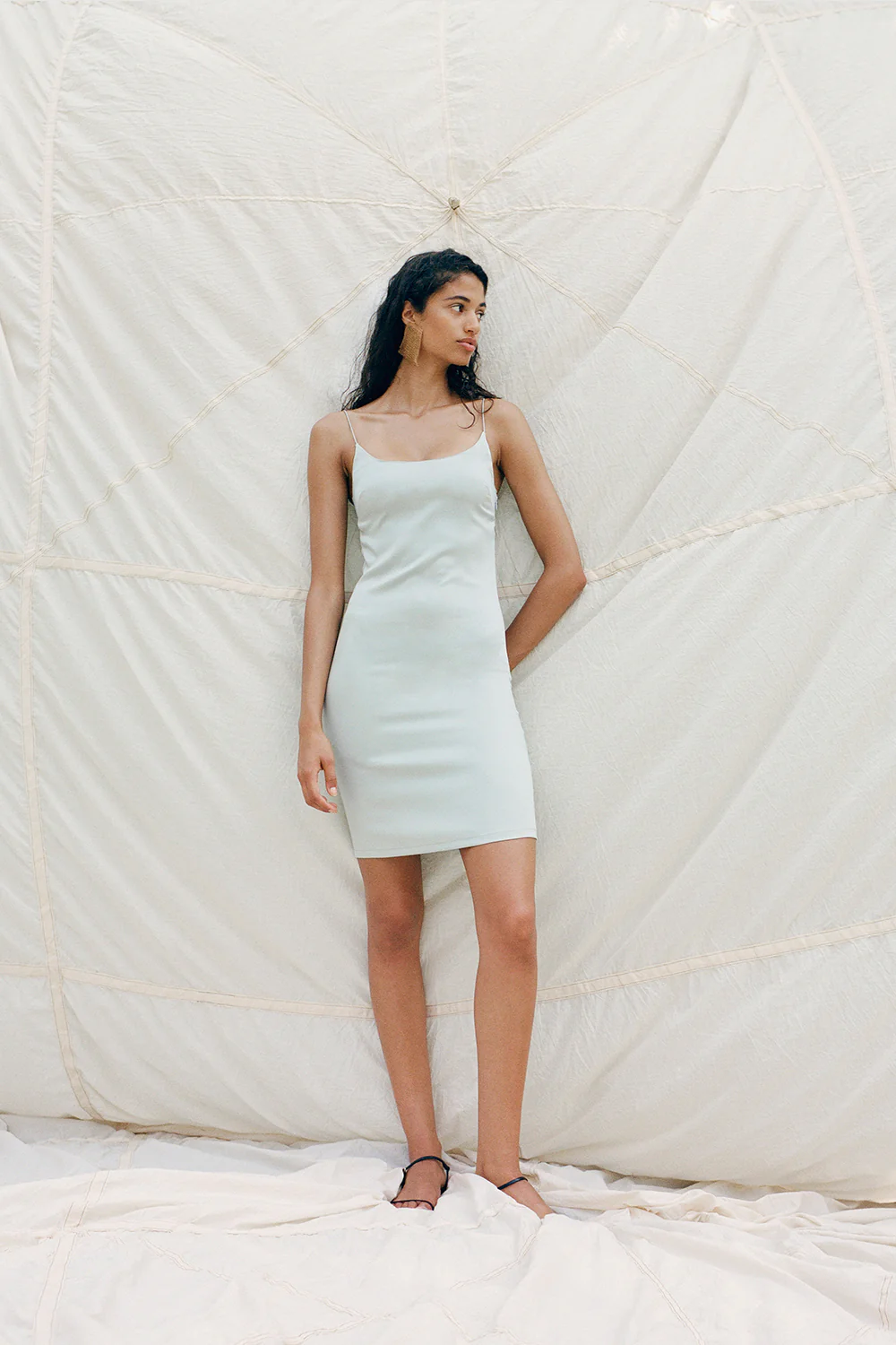 Rowan Silk Dress Sage - Image 4