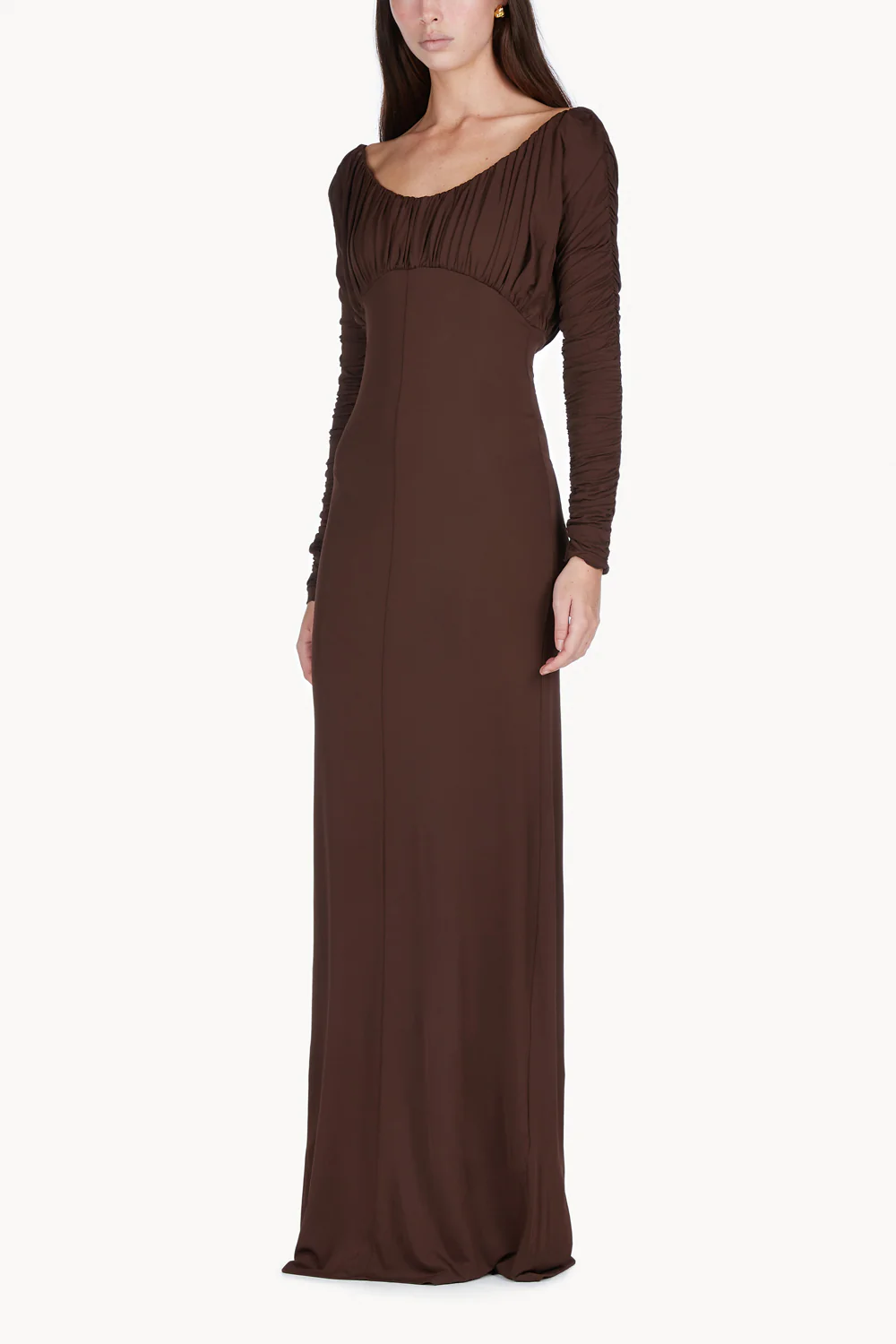 Safia Dress Chocolate - Image 3