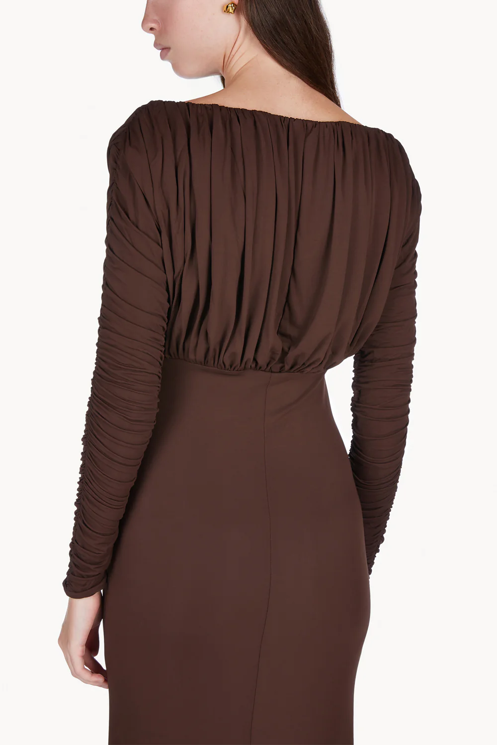 Safia Dress Chocolate - Image 6