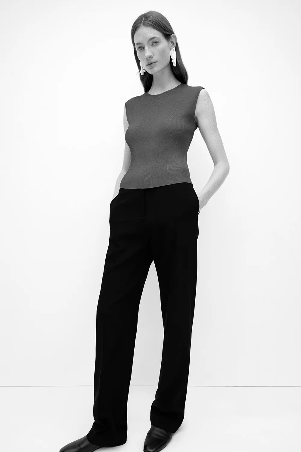 Sou Knitted Top Silver - Image 3