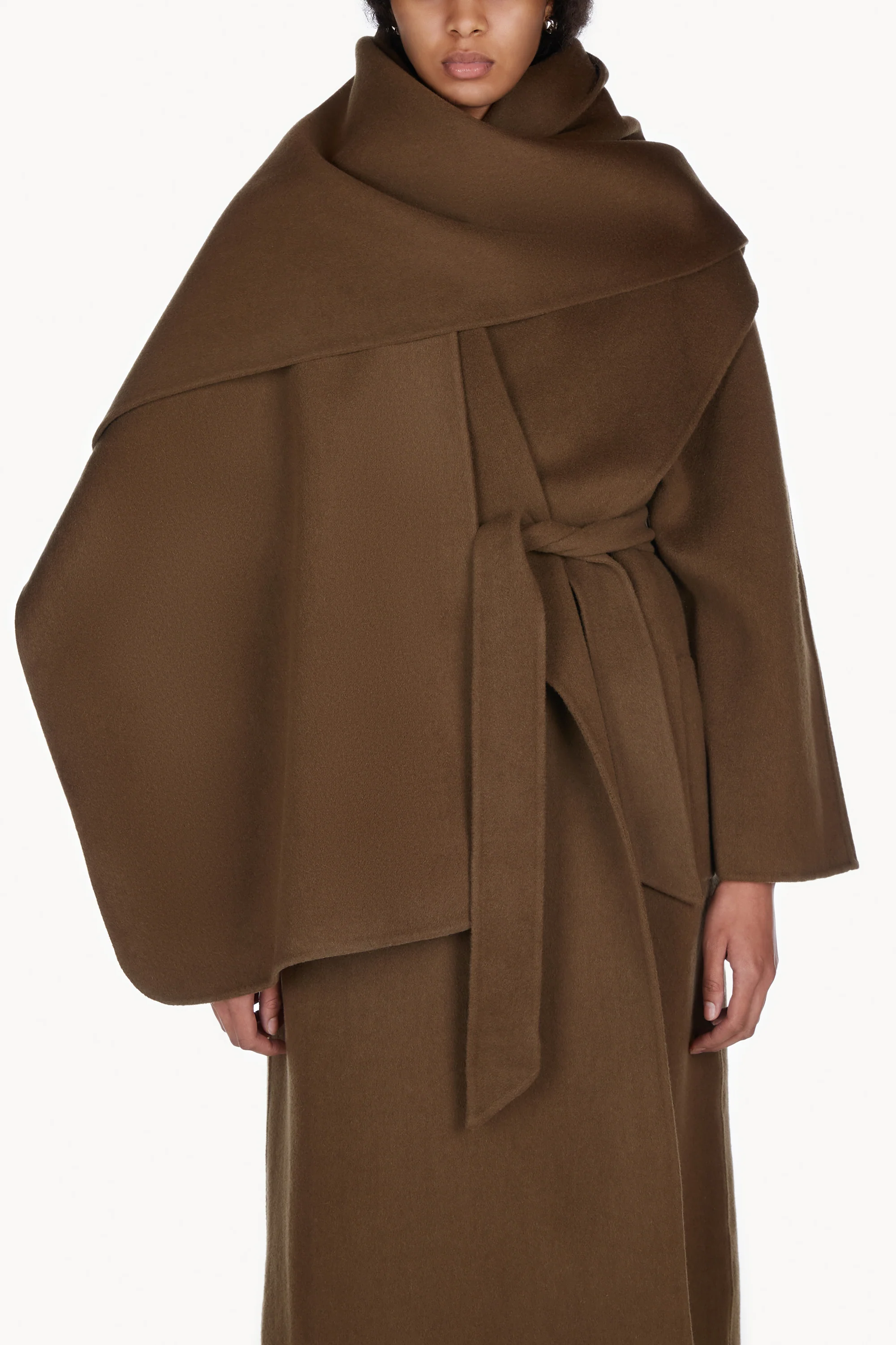 Suri Scarf Deep Khaki - Image 2