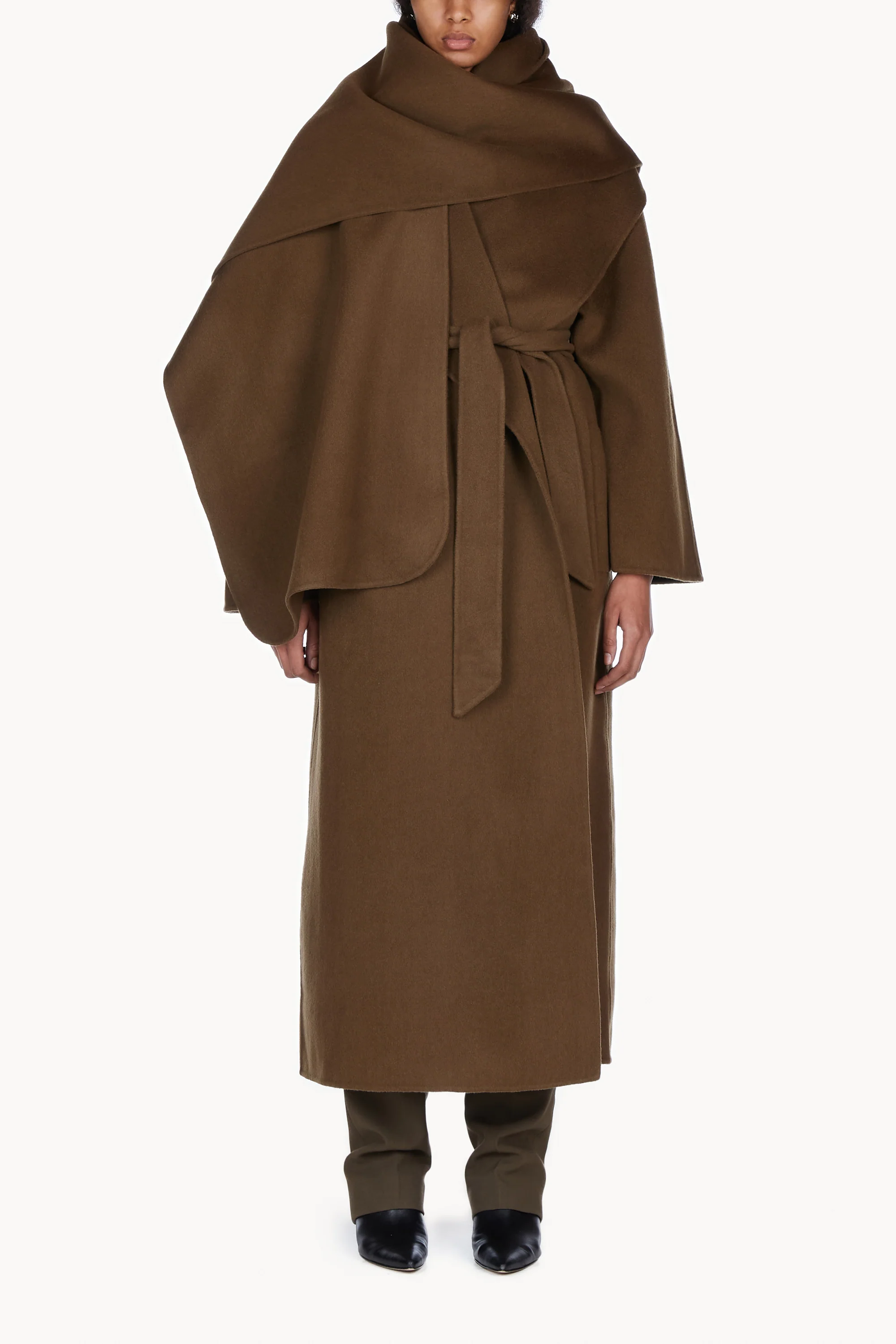 Suri Scarf Deep Khaki - Image 5