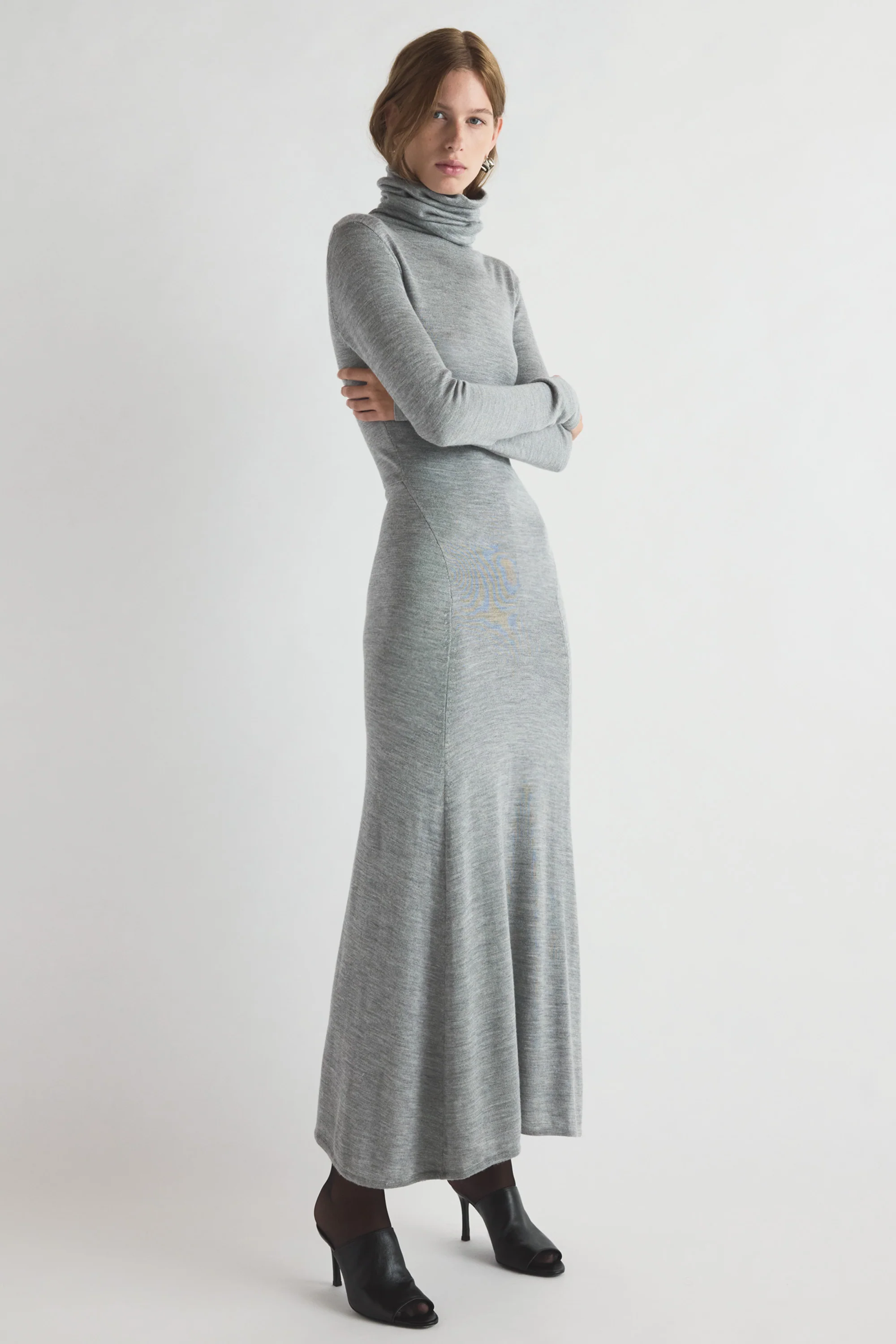 Suzette Knitted Dress Grey