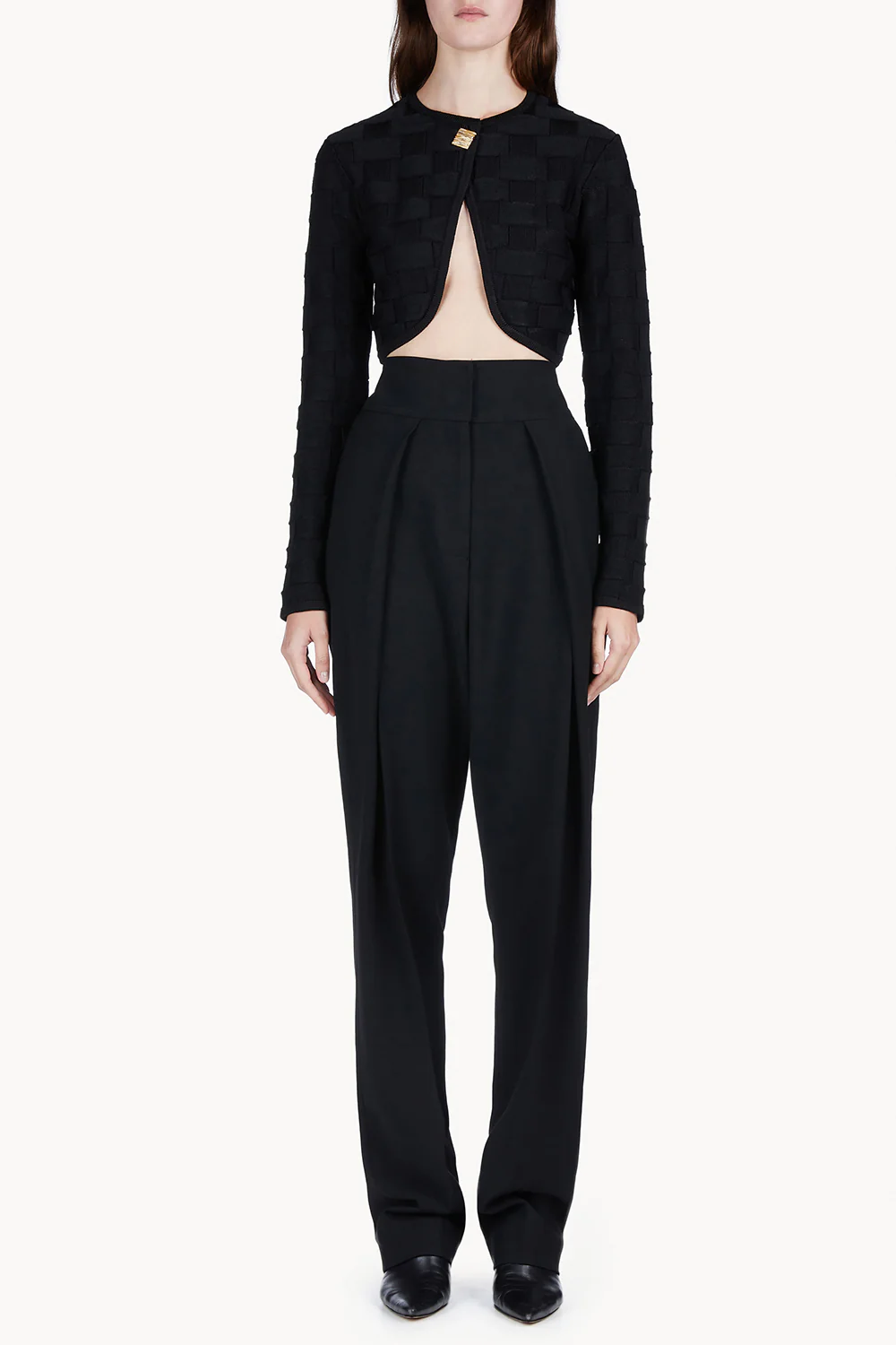 Tijen Knitted Top Black - Image 2