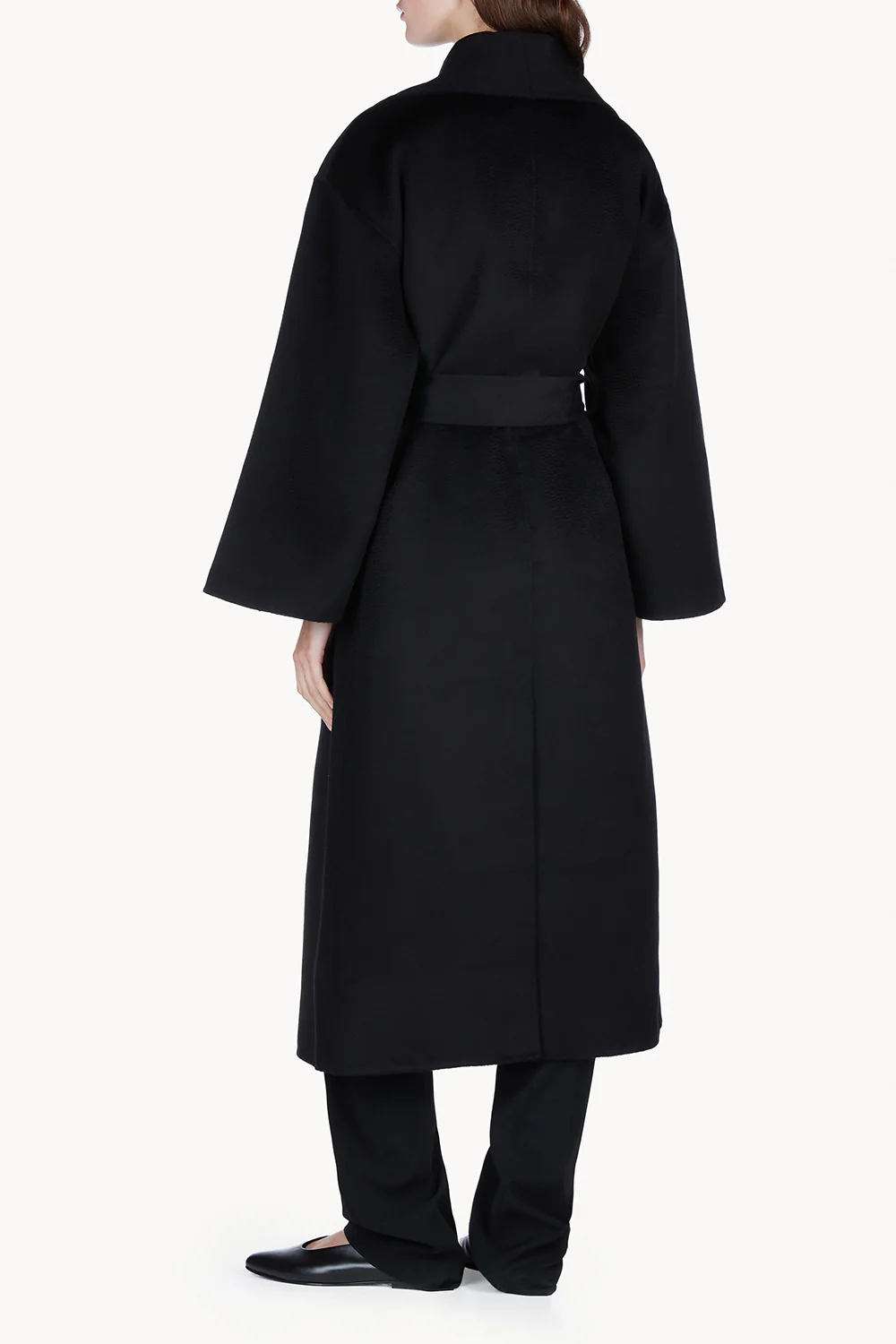 Rebeca Lambswool Coat Black - Image 4