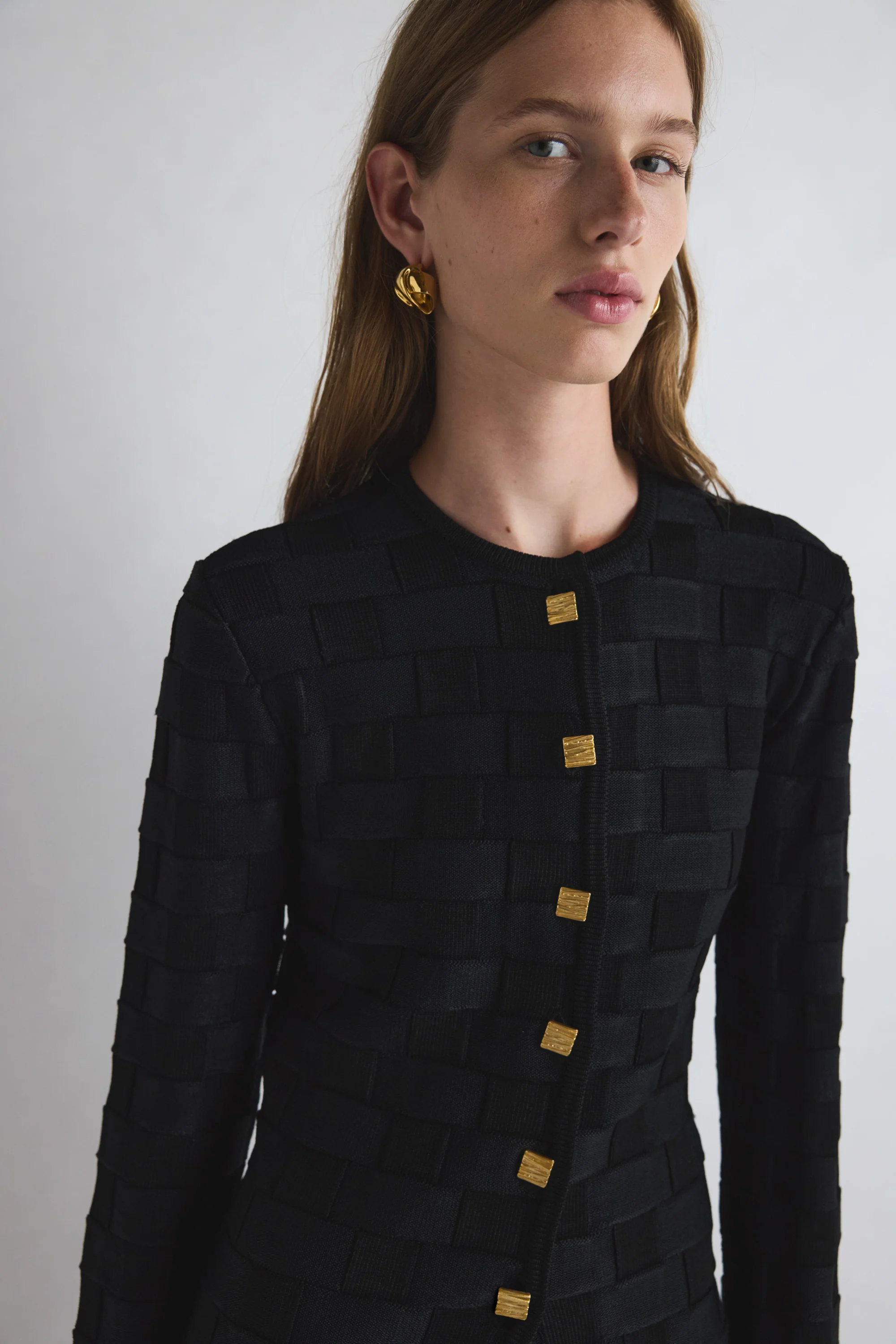 Uma Knitted Jacket Black - Image 3