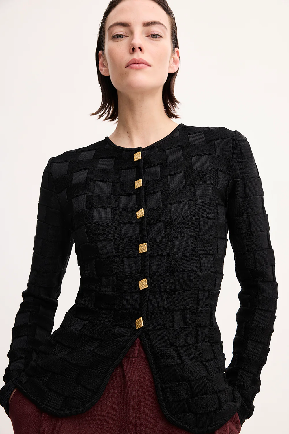 Uma Knitted Jacket Black - Image 4