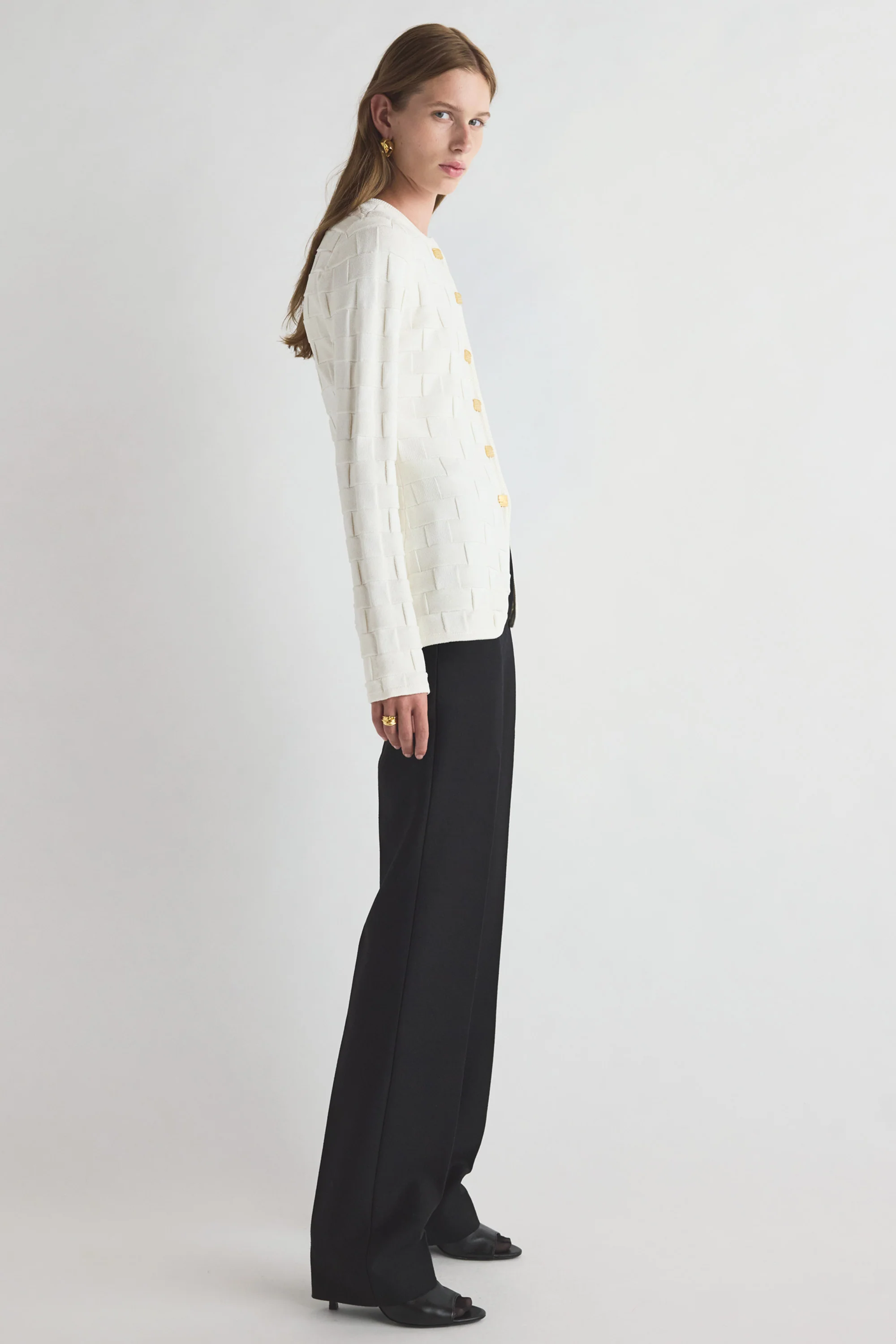 Uma Knitted Jacket White - Image 2