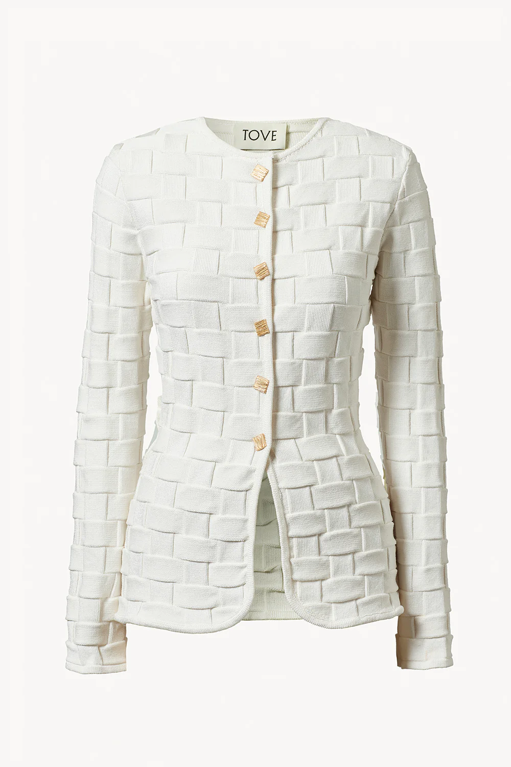 Uma Knitted Jacket White - Image 5