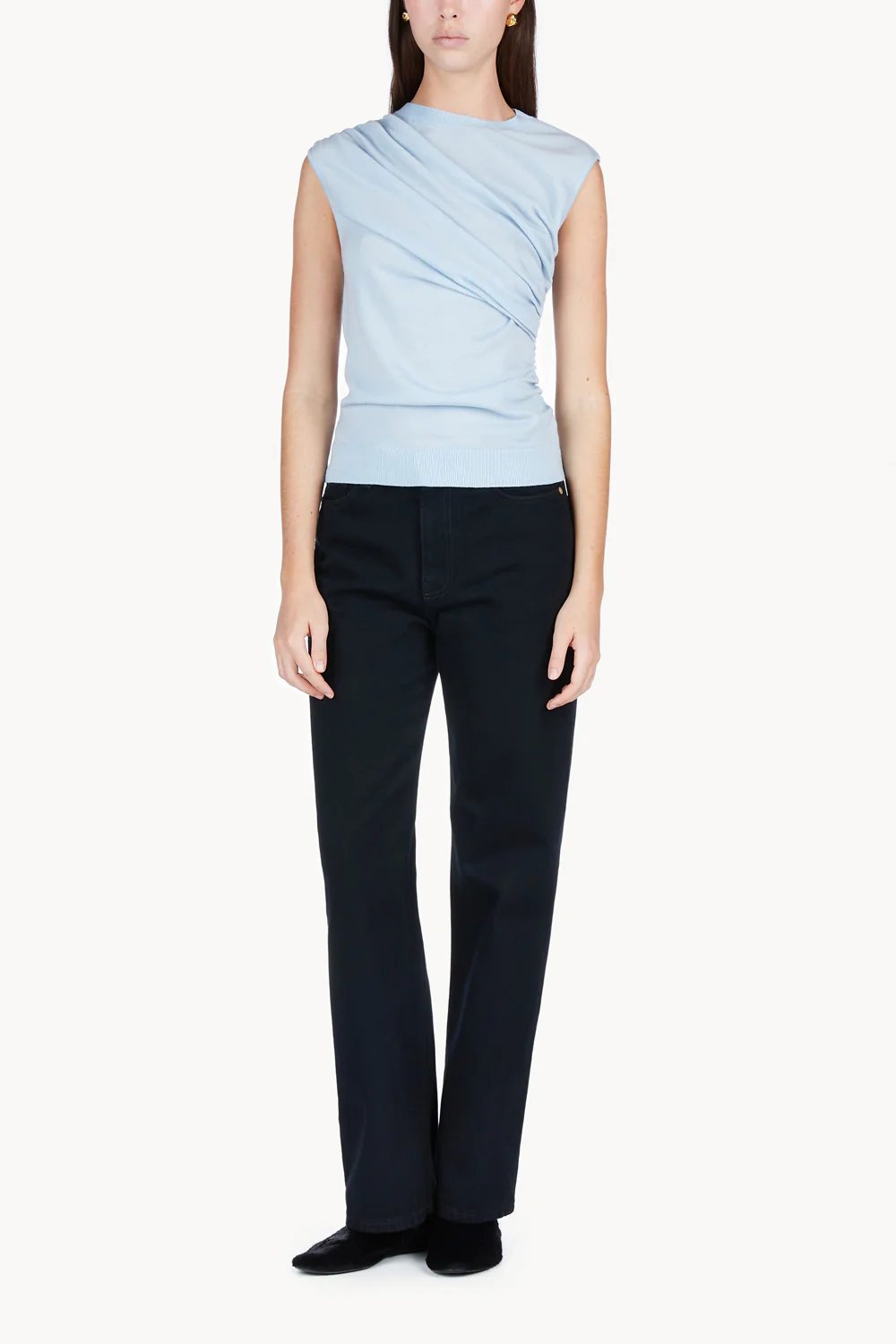 Vita Knitted Top Soft Blue - Image 2