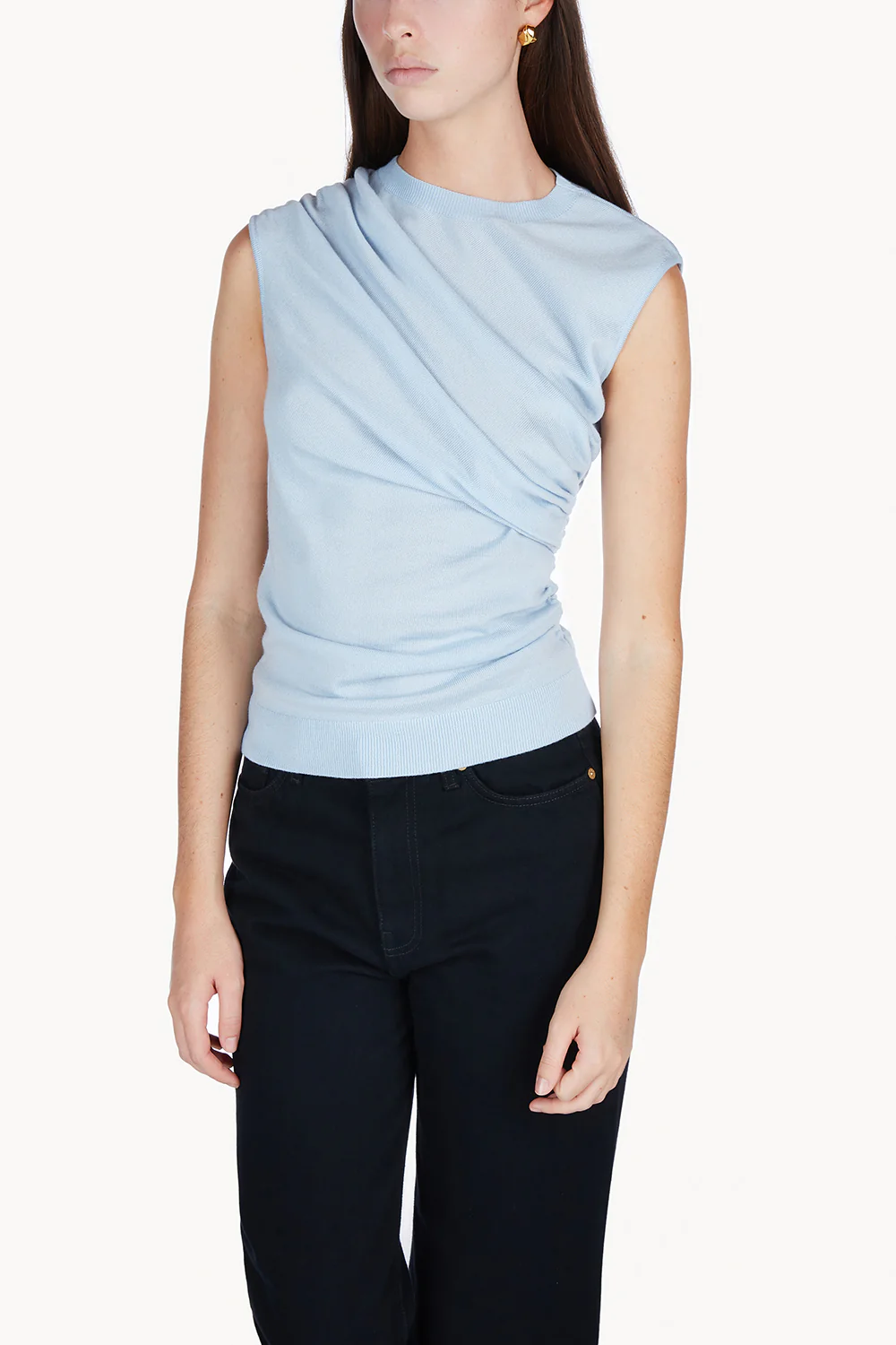 Vita Knitted Top Soft Blue - Image 5