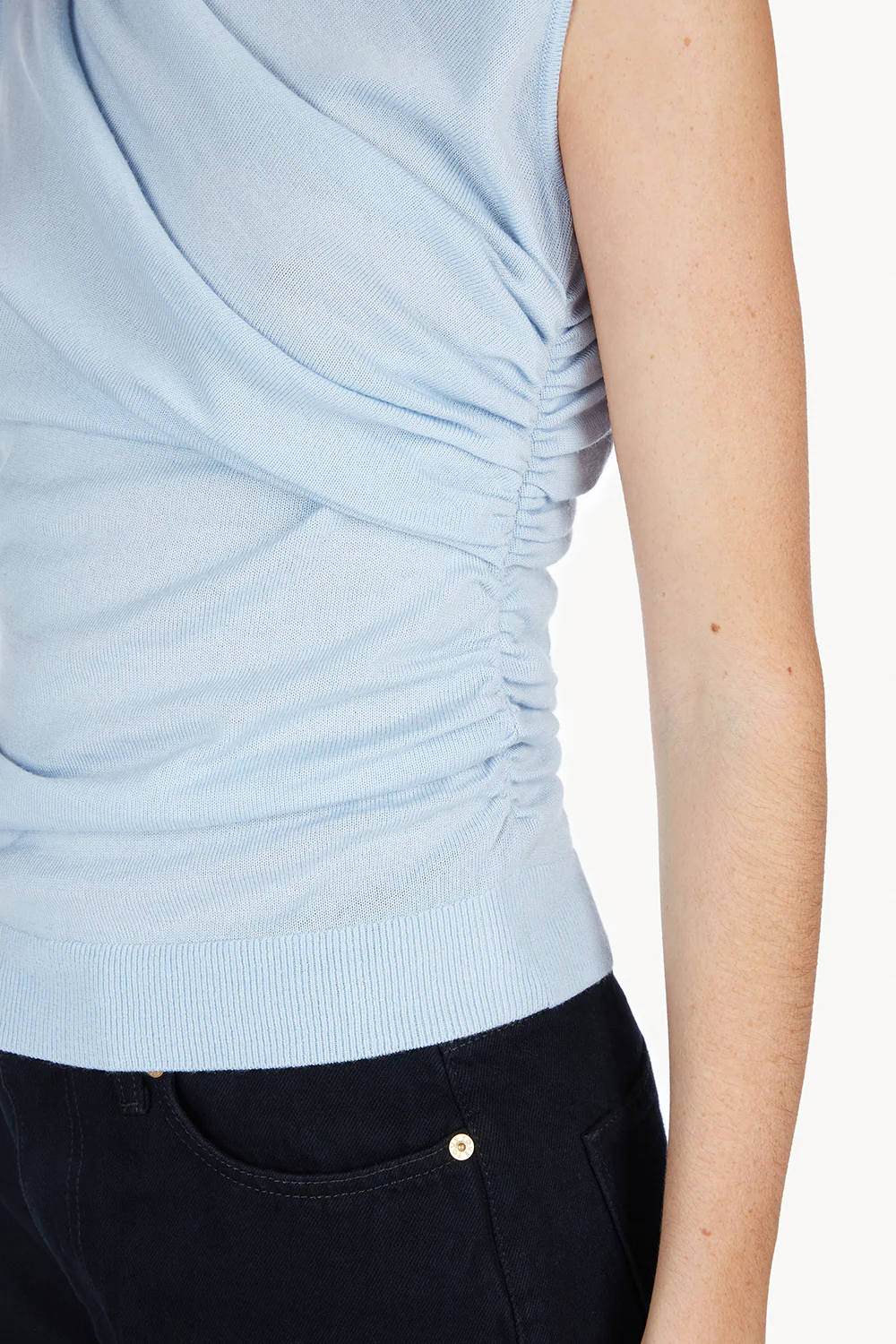 Vita Knitted Top Soft Blue - Image 7
