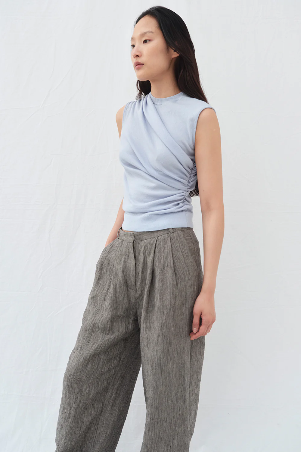 Vita Knitted Top Soft Blue - Image 8