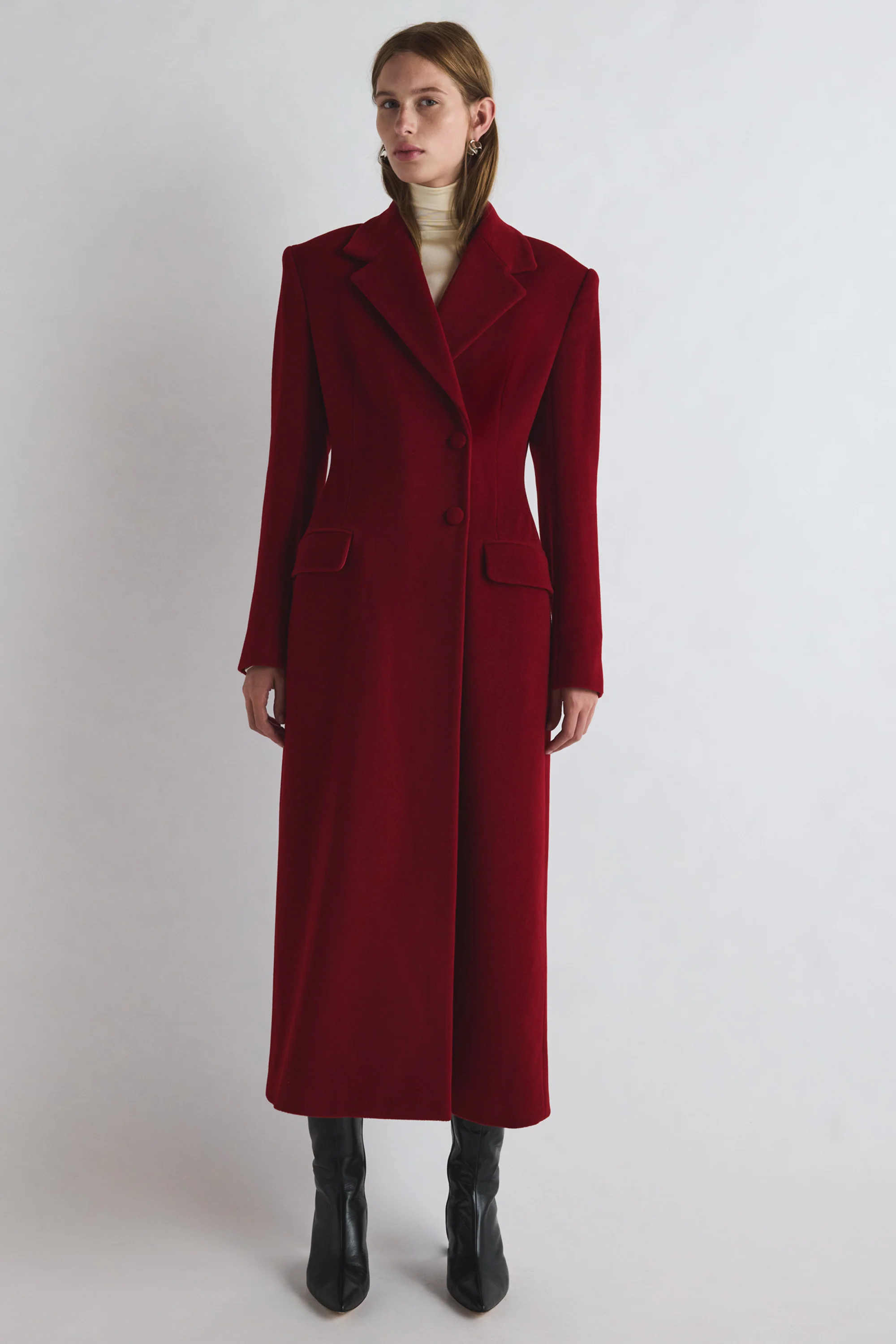 Vonnie Coat Dark Red