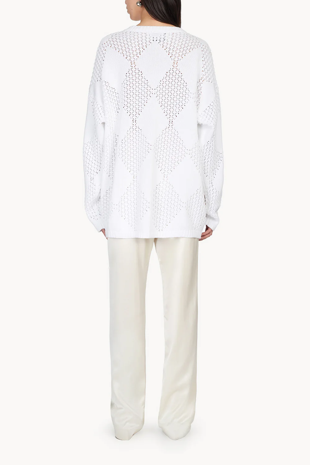 Yara Knitted Jumper White - Image 4