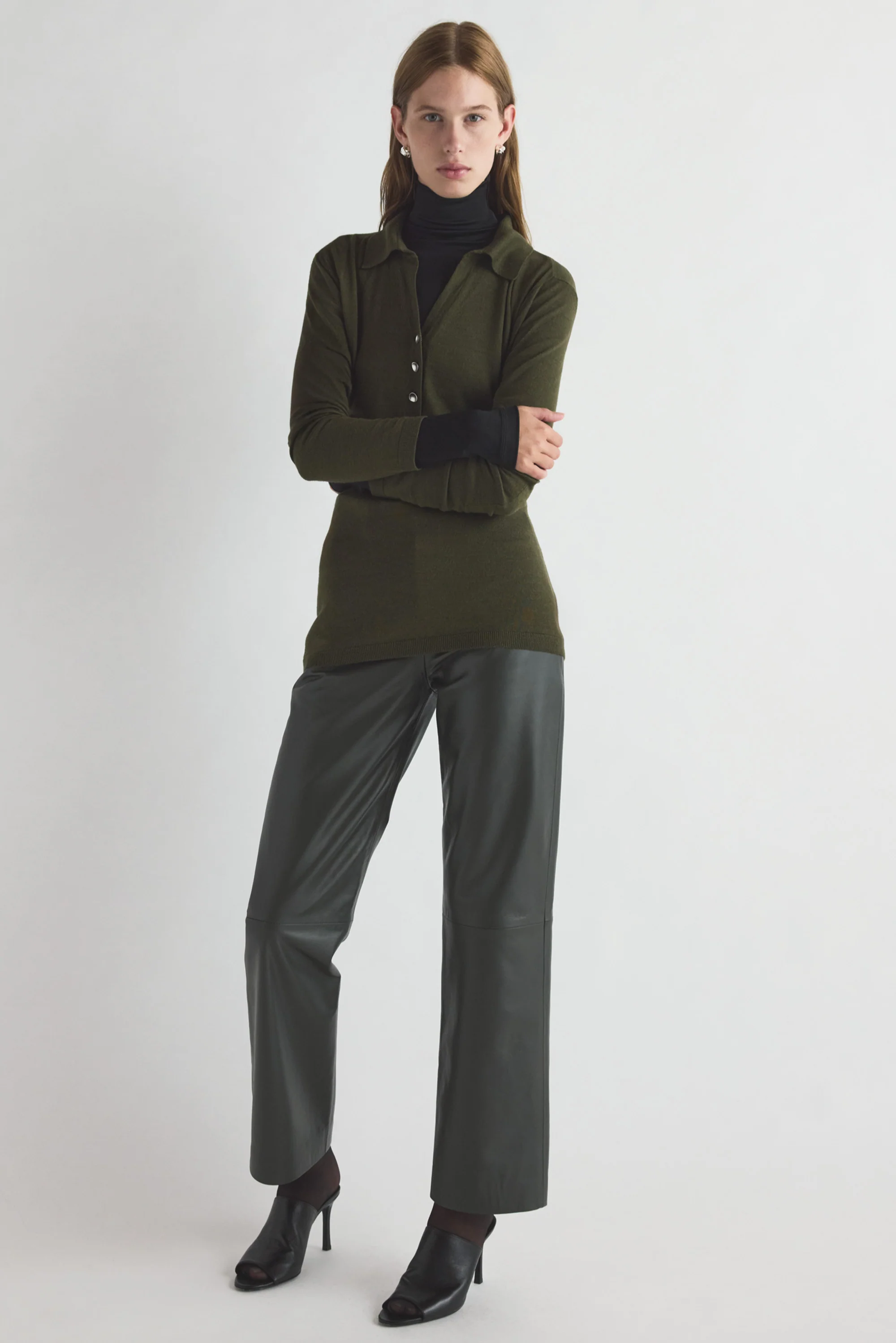Austine Knit Top Moss Green