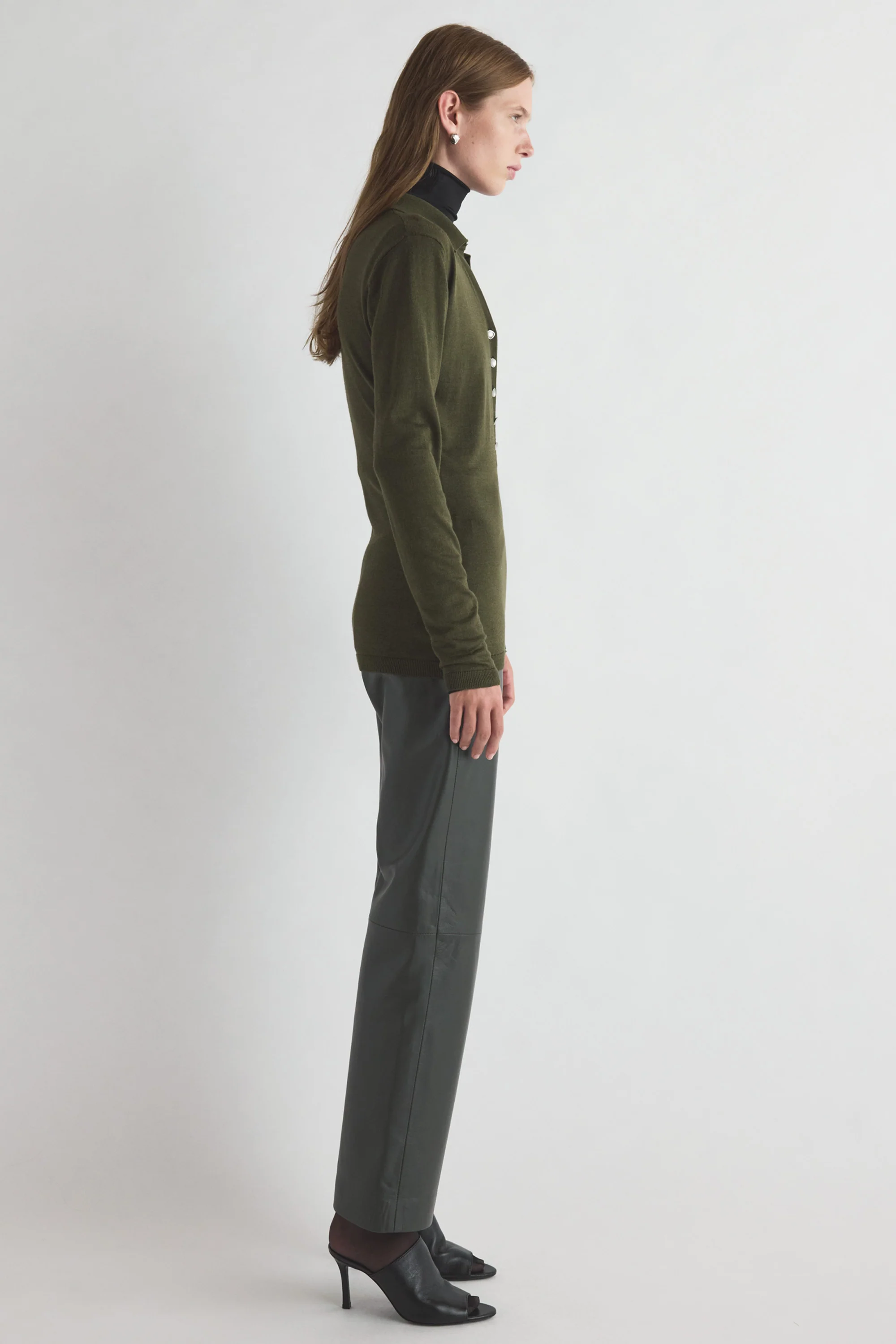 Austine Knit Top Moss Green - Image 2