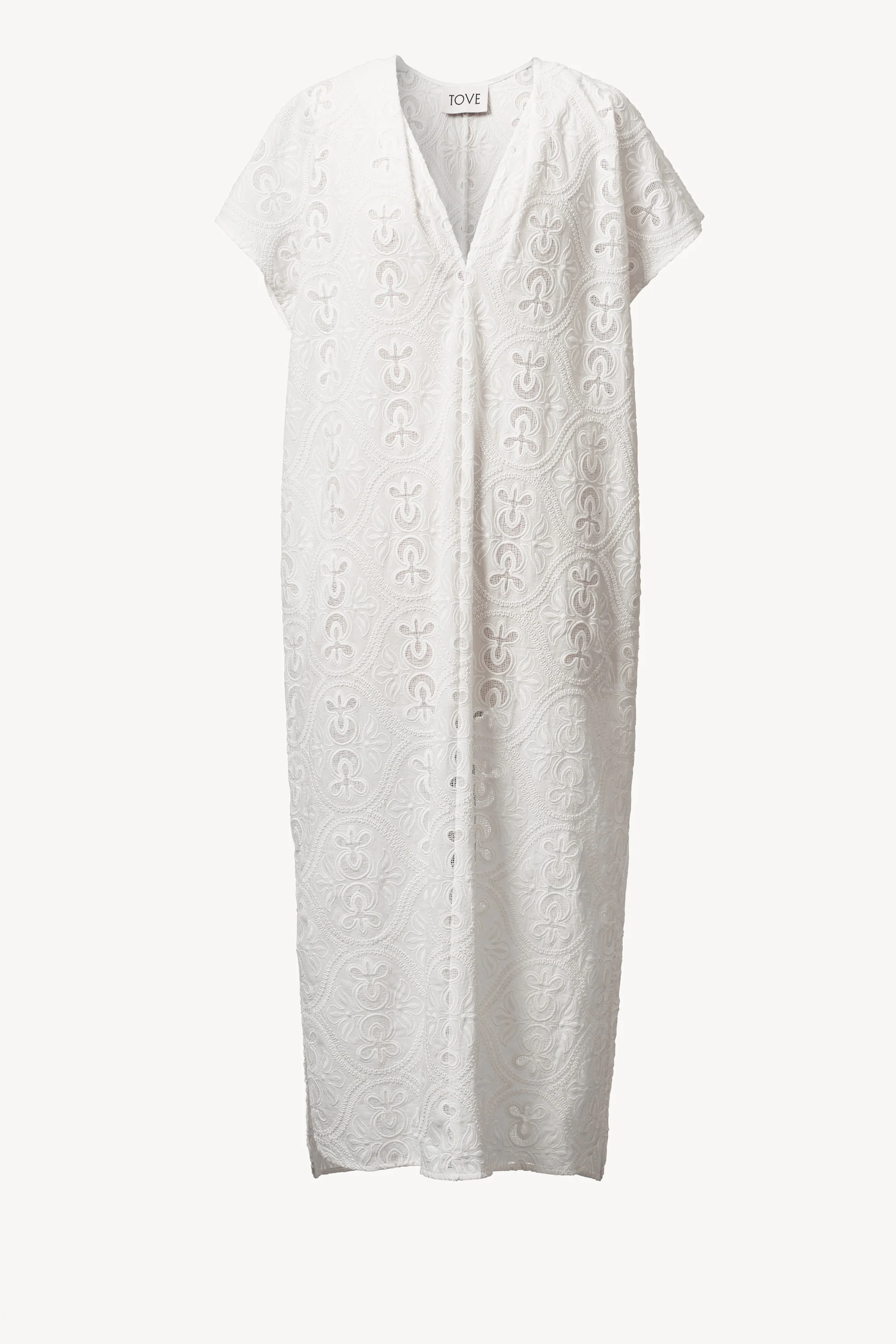 Yuna Dress Embroidery White - Image 2